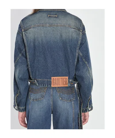 Jean Paul Gaultier Strap Jacket In Denim