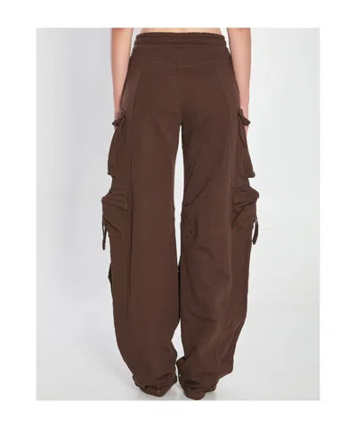 Attico Cargo Fern Pants In Brown