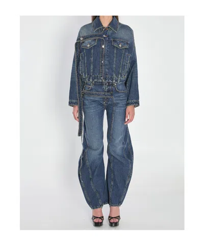 Jean Paul Gaultier Strap Jacket In Denim