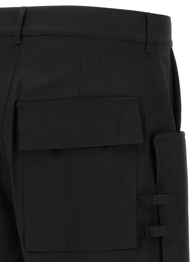 Rick Owens Stefan Cargo Bermuda Shorts In Black
