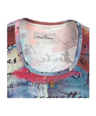 Vivienne Westwood Graphic Print Micro Lollo T-shirt In Multi