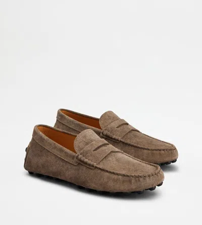 Tod's Round-toe Slip-on Loafers In Brown