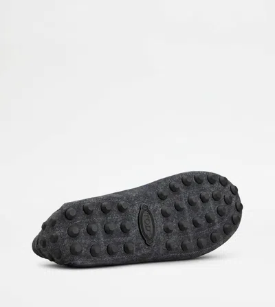 Tod's Almond Toe Leather Loafers With Penny Strap In Blue