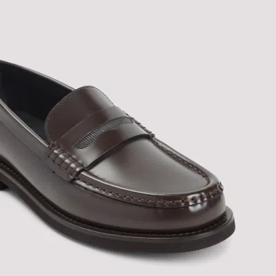 Brunello Cucinelli Round Toe Loafers