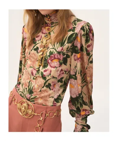 Chloé Floral Wool-jersey Top