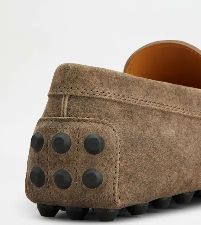 Tod's Round-toe Slip-on Loafers In Brown