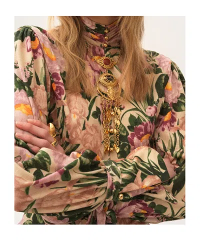 Chloé Floral Wool-jersey Top