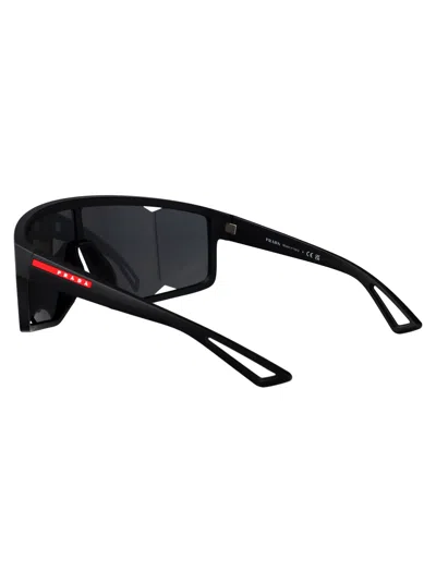 Prada Linea Rossa Matte Black Injectate Sunglasses