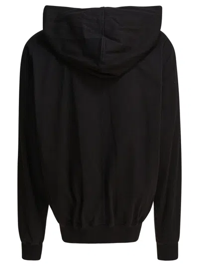 Rick Owens Mens Black Oversized Drawstring Cotton-jersey Hoody Xs In Black