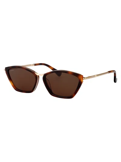 Max Mara Full Frame Sunglasses In Brown