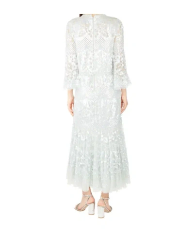 Needle & Thread Tulle Dress With Sequins In White