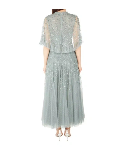 Needle & Thread Tulle Dress With Sequins In Green