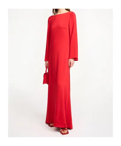 By Malene Birger Mock-neck Cocktail Dress In Red