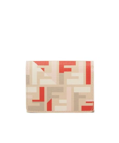 Fendi Pouch With Chain In Multicolor Ff Fabric
