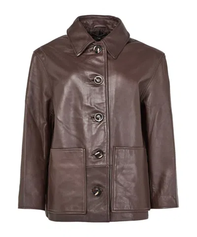 Soeur Vincenzo Button-fastening Patch-pocket Jacket In Brown
