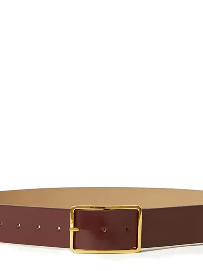 B-low The Belt Milla Leather Belt In Maroon Gold