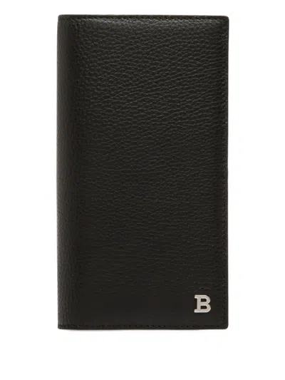 Bally Embossed-leather Continental Wallet In Black