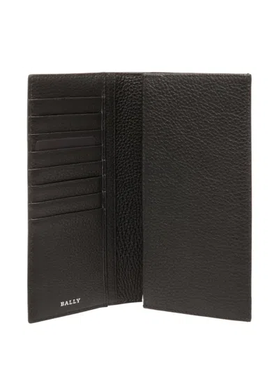 Bally Embossed-leather Continental Wallet In Black