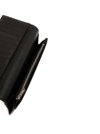 Bally Embossed-leather Continental Wallet In Black