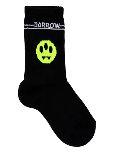 Barrow Multicolor Terry Socks Set For Kids With Smiley In Blue