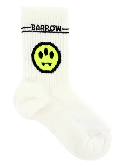 Barrow Multicolor Terry Socks Set For Kids With Smiley In Blue