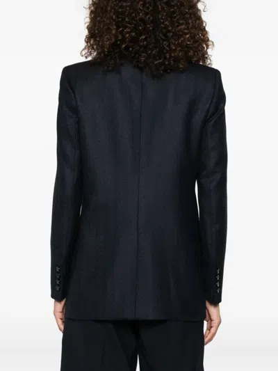 Blazé Milano Resolute Everyday Velvet-collared Double-breasted Blazer In Blue