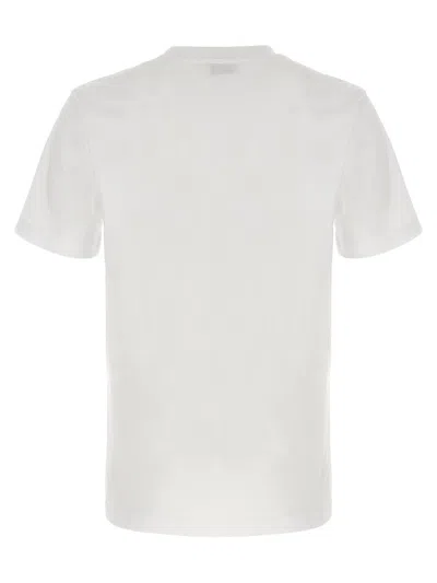 Moschino Couture Printed Cotton Tshirt In White