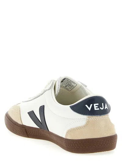 Veja Volley Sneakers - Leather - White In White