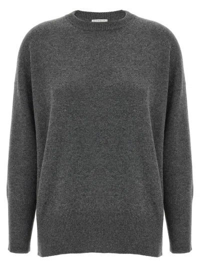 Brunello Cucinelli Women Monile Cashmere Sweater In Gray