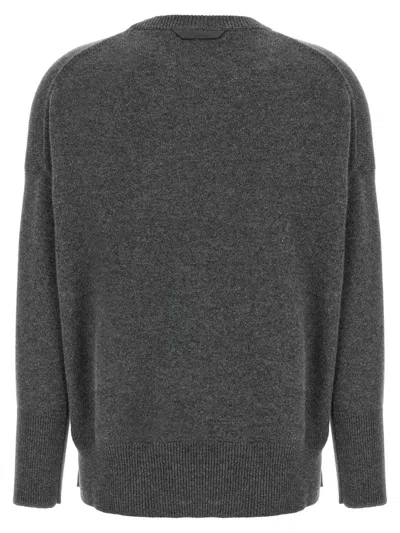 Brunello Cucinelli Women Monile Cashmere Sweater In Gray