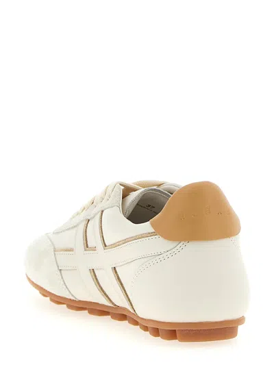 Hogan Nappa Leather Olympia Sneakers In White
