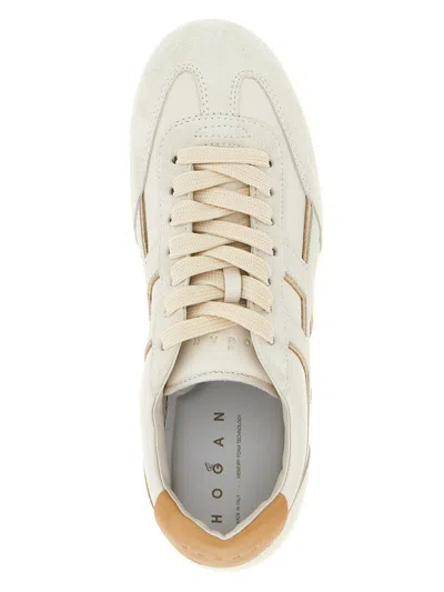 Hogan Nappa Leather Olympia Sneakers In White