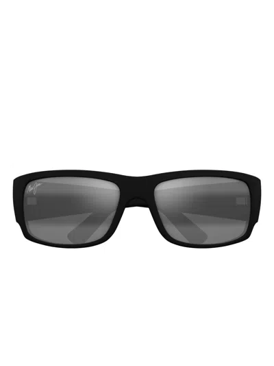Maui Jim World Cup Rectangular-frame Sunglasses In Black