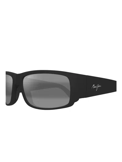 Maui Jim World Cup Rectangular-frame Sunglasses In Black