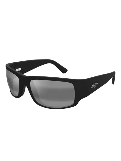 Maui Jim World Cup Rectangular-frame Sunglasses In Black