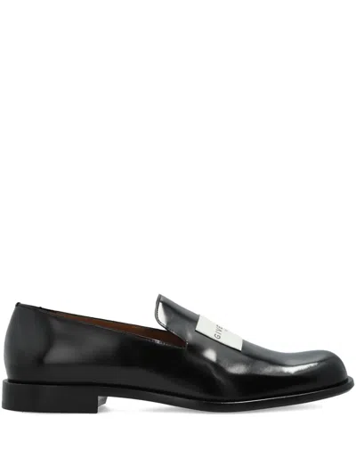 Givenchy Tux Brushed Leather Loafers In Black