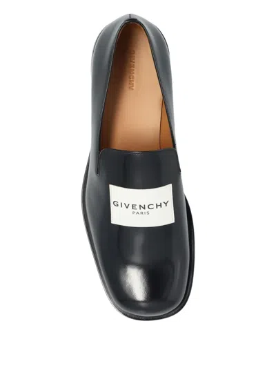 Givenchy Tux Brushed Leather Loafers In Black