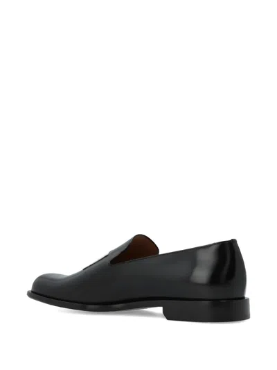 Givenchy Tux Brushed Leather Loafers In Black
