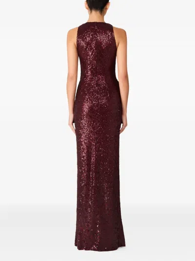 Jenny Packham Isoline Maxi Dress In Red