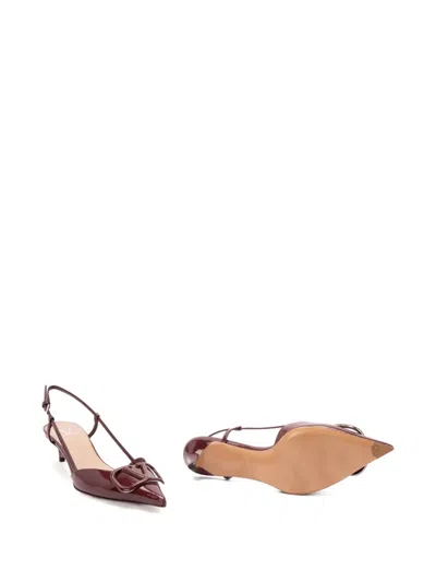 Valentino `vlogo Signature` Slingbacks In Burgundy