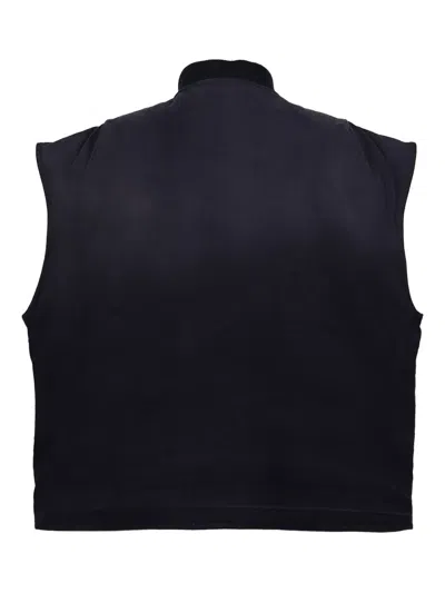 Willy Chavarria Cotton Stockton Gilet In Black