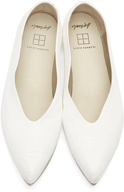 Shop Marsèll White Questa Lucio Vanotti Edition Ballerina Flats