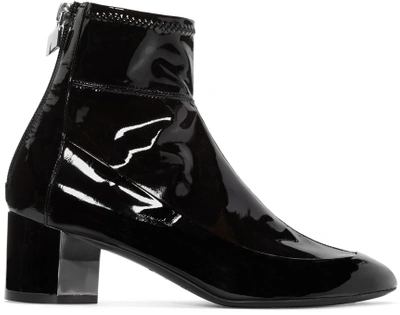 Shop Pierre Hardy Black Patent Leather Illusion Boots