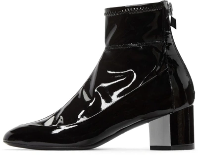 Shop Pierre Hardy Black Patent Leather Illusion Boots