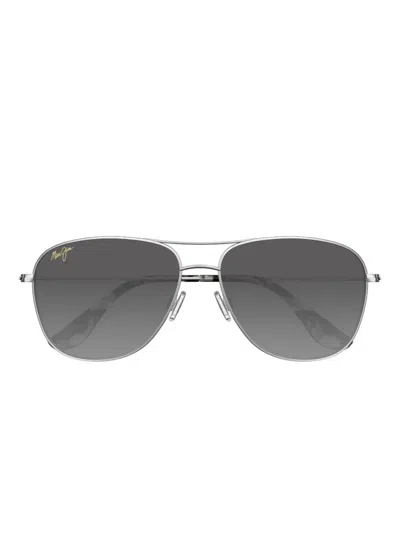 Maui Jim Pilot-frame Sunglasses In Gray