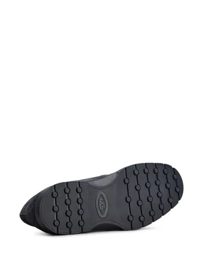 Tod's Suede Desert Boots In Blue