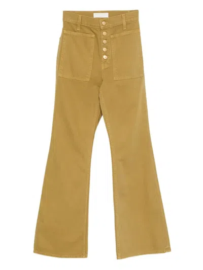 Ulla Johnson The Lou Button Up Jean In Brown