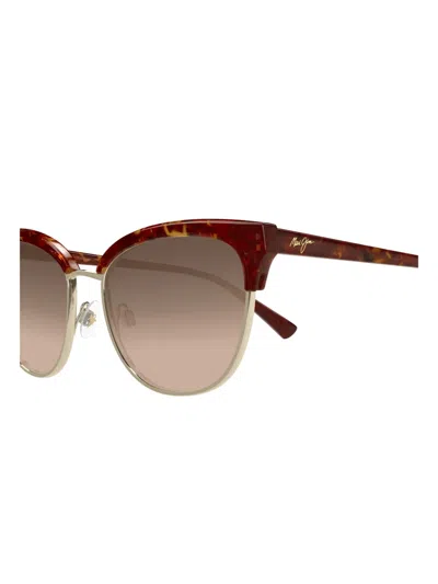 Maui Jim Lokelani Tortoiseshell-frame Sunglasses In Red