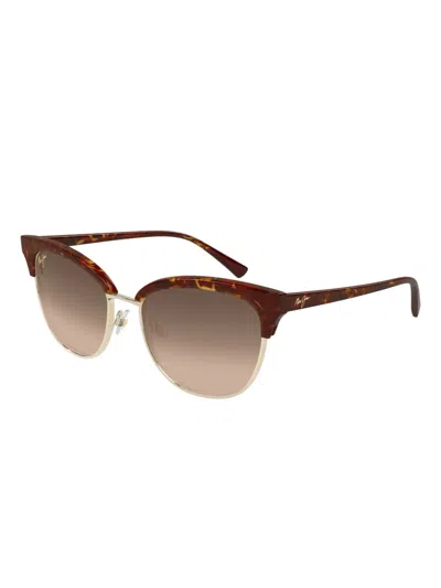 Maui Jim Lokelani Tortoiseshell-frame Sunglasses In Red