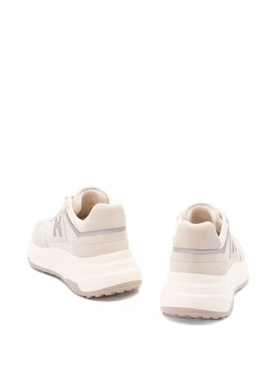Hogan Hi-fi Panelled Platform Sneakers In Neutral
